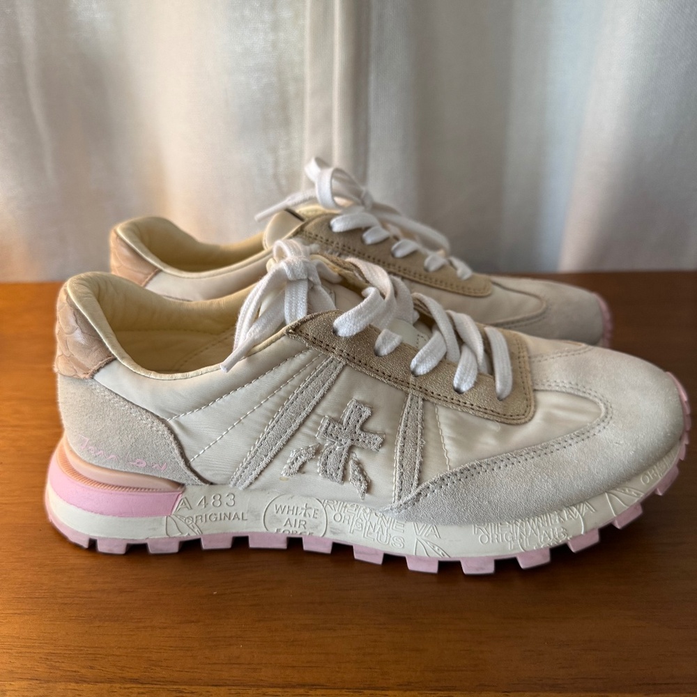 Premiata sneakers pink and ivory 36 VAR6215G